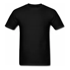 Camiseta Masculina Lisa Preta 100% Algodão