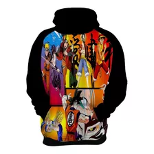 Blusa Moleotom Animes, Dragon Ball One Piece Naruto 2