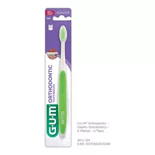 Gum Orthodontic - Cepillo Ortodóntico Con Tapa - 4 Hileras 