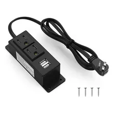 Enchufe Inteligente Marca Kungfuking /2 Tomas/2 Usb/negro