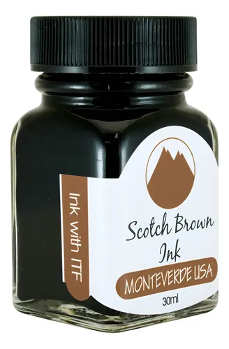 Tinta Estilografica Monteverde X 30 Ml Colores Scotch Brown