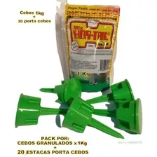 Porta Cebos Granulados X 20u + Hormiguicida Hortalmix X 1kg