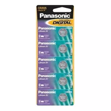 Pilha Panasonic Lithium Cr2025 3v Cartela Com 5