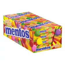 Bala Mentos Slim Box Crazy Fruit 12x 24,1g Caixa 289,2g