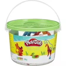 Conjunto Massinha Play-doh Mini Balde Hasbro - 23414 Cor Verde / Animais