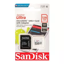 Cartao Memoria Micro Sd Sandisk 128gb Ultra Classe 10 Lacrad