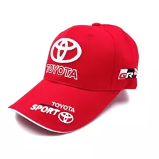 Toyota Gorra Hombre Cachucha Bordado Rojo Y Blanco En Logo