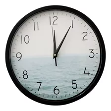 Relógio De Parede De Plástico Com A Estampa Mar - 30cm
