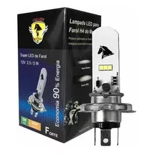 Lâmpada Farol Led Super Branca 8.000k Moto Bros 160