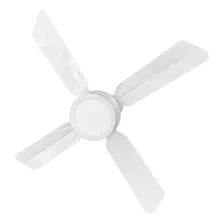 Ventilador De Techo C1521 Blanco 95w Con Luz Led Auvent Cantidad De Aspas 4 Diámetro 12 Frecuencia 50hz 60hz Material De Las Aspas Chapa