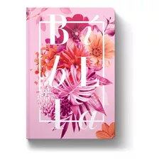 Bíblia Sagrada Arc Feminina Buquê Rosa Capa Dura