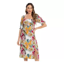 Vestido Estampado Viscose Khyara Endless