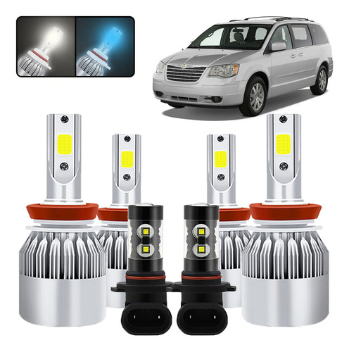 Kit De Focos Led 9007 H11 Para Chrysler Voyager 1996-2000 Chrysler 