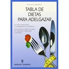 Libro Tabla De Dietas Para Adelgazar De Jochen G. Bielefeld