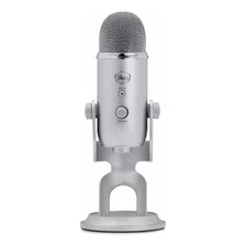 Micrófono Blue Yeti Condensador Omnidireccional Color Silver