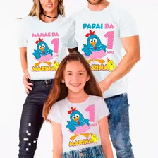 Kit 14 Pçs Camisetas Galinha Pintadinha Rosapersonalizada