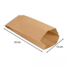 Bolsa Saco De Papel Kraft 1 Kilo X 100 Unidades