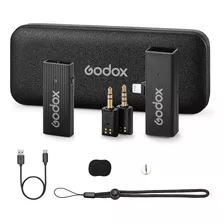 Godox Mini Micrófono (1 Tx+1 Rx+estuche De Carga), Rango D.