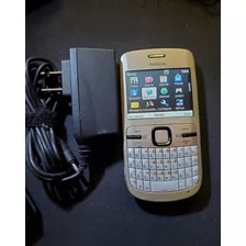 Nokia C3 Telcel Beige Funcionando Bien Con Cargador Original