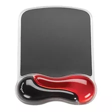 Podkladka Crystal Gel Mouse Pad/wave Rojo + Negro