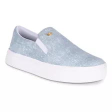 Tenis Feminino Casual Calce Fácil Slip On Confortável A1.09a