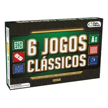 6 Em 1 Jogos Clássicos -dama Ludo Xadrez Trilha Dominó Forca