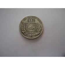 Moeda Prata 200 Réis 1856 Brasil Brazil Rara Coroa Perolas