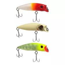 Kit 3 Isca Artificial Pesca Meia Água Marine Sports Brava 77 Cor Kit 1