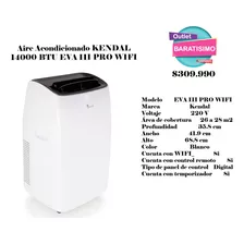 Aire Acondicionado Kendal 14000 Btu Eva Iii Pro Wifi