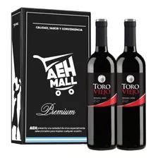 Vino Tinto Toro Bonarda Sirah Viejo Pack X2u + Caja