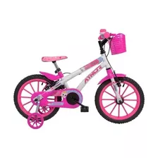 Bicicleta Aro 16 Fem Athor Baby Lux Com Cestinha E Paralamas