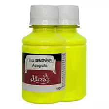 Tinta Aerógrafo Pigmentação Cabelo 100ml Amarelo Fluorescent