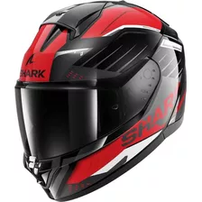 Casco Shark Ridill 2 Integral Bersek Negro/ Rojo De Moto