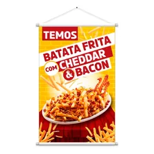 Banner Batata Frita Com Cheddar E Bacon P Lanchonete 