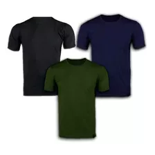 Kit 3 Camisetas Masculinas Soldier Diversas Cores Bélica