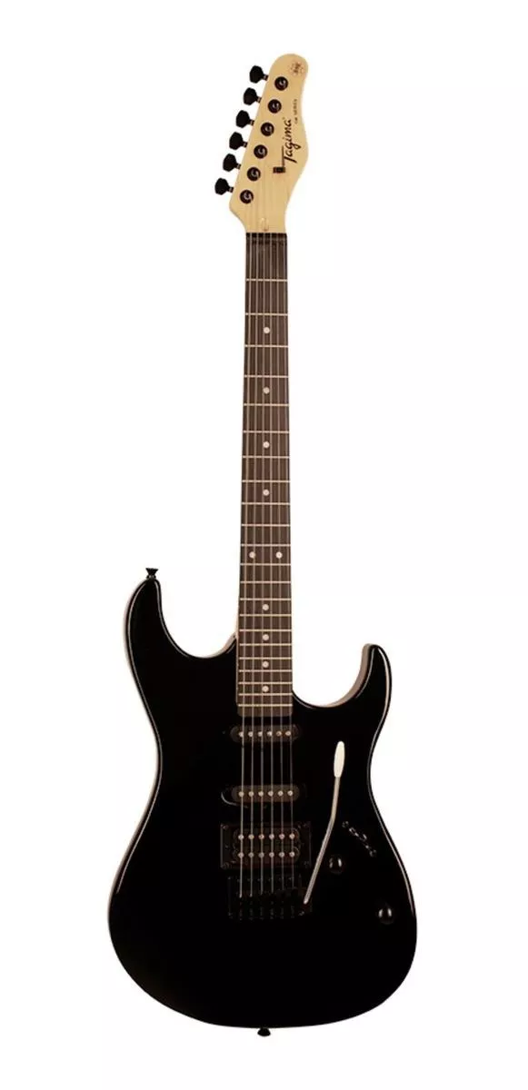 Guitarra Elétrica Tagima Tw Series Tg-510 De  Tília Black Com Diapasão De Madeira Técnica