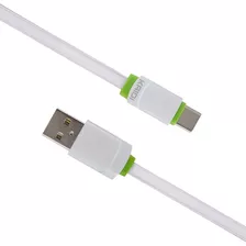 Cabo De Carga Kaidi Rapida Usb Para Celular Tipo C Cor Branco