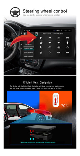 Estreo P/ Kia Rio 2018-2022 Android Carplay Bluetooth 2+32 Foto 5