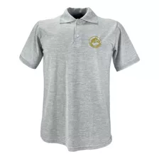 Camisa Polo Masculina Oldoni Cavalo Crioulo Cinza Ref. R5156