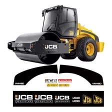 Adesivos Rolo Compactador Compatível Com Jcb Vm 115 D Vm115d Cor Adesivo Emblema Gráfico Vm 115d