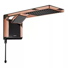 Chuveiro Lorenzetti Acqua Duo 220v 7800w Bk Rose Gd 7510127 Black/rose Gold 7800 W