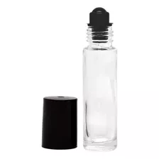 100 Frascos Brillo Roll On 10ml Porta, Roll Y Tapa Negra