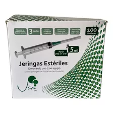 Jeringa Hipodermica 5 Ml Aguja 21g X1 1/2 - Caja X100