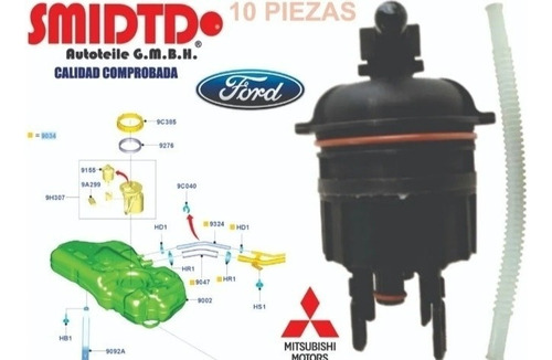 10 Filtros De Gasolina, Manguera Ford Figo 1.5l 16-19 Smidtd Foto 5