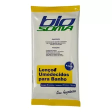 Kit Com 80 Lenços Umedecidos Para Banho No Leito Biosoma