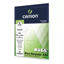 Bloco De Papel Canson Layout Margeado 90g A4+ - 50 Folhas