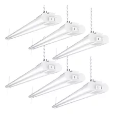 6 Pack Luz De Taller Led Blanca Garaje De 4ft, Luces De...