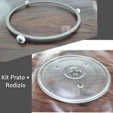 Kit Prato Compatível Com Microondas Brastemp Single Consul