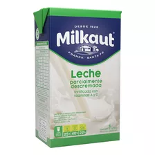 Leche Parcialmente Descremada Larga Vida Milkaut 1 Lt