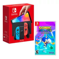 Consola Nintendo Switch Modelo Oled Neon + Sonic Colors